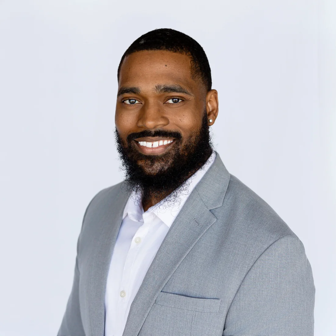 Derrick B. Crawford in a gray suit